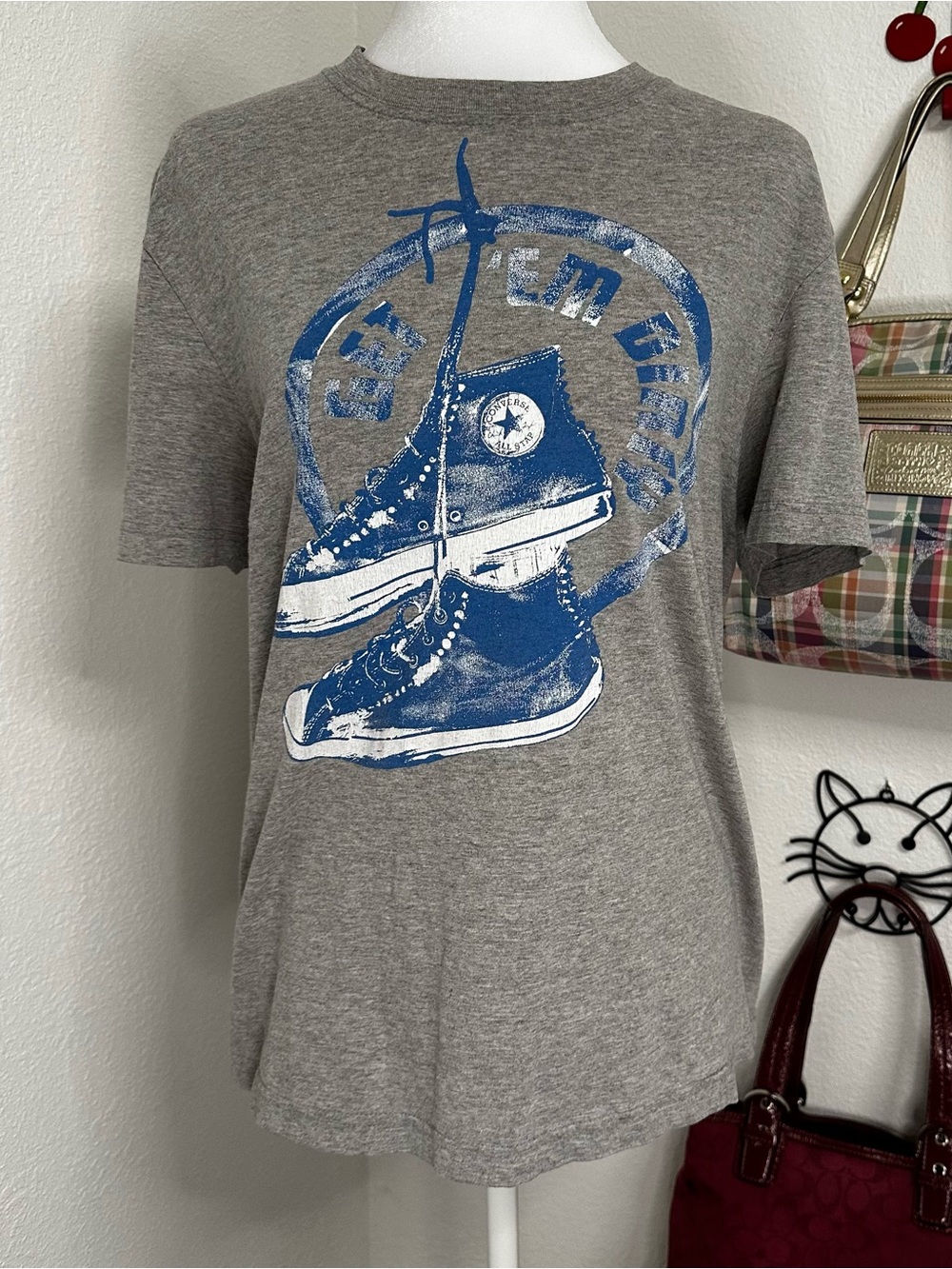 Converse T-Shirt, Short Sleeve Skater 2000s Grunge, Emo Teenager XS top